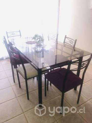 Comedor de vidrio 6 sillas