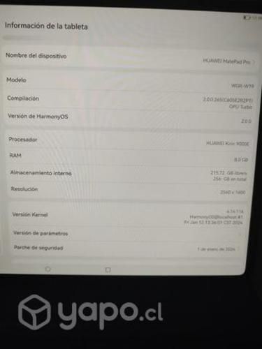 Huawei matepad pro 12.6