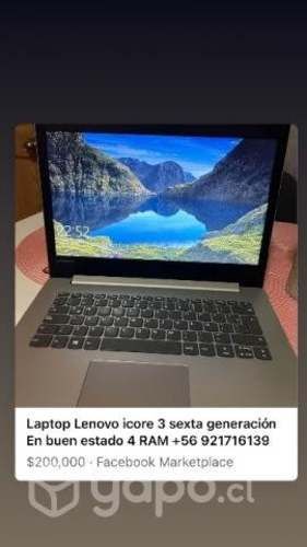 Laptop Lenovo i core 3