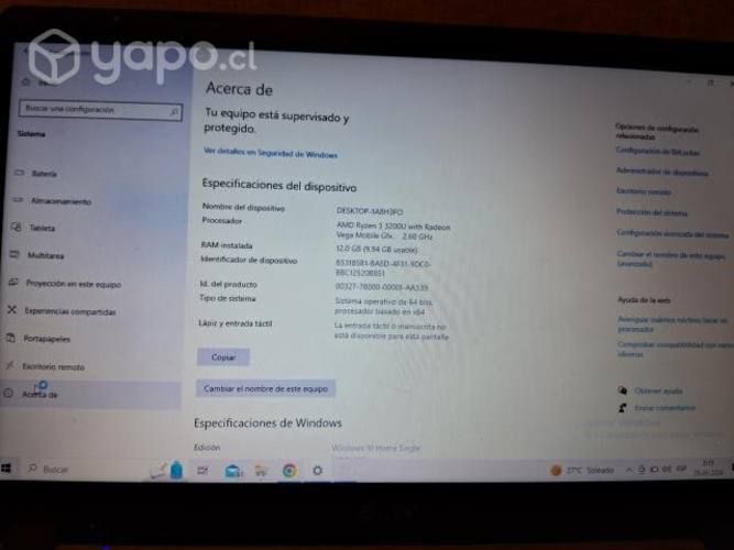 Notebook acer aspire 5