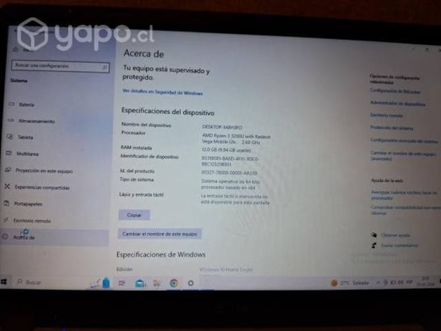 Notebook acer aspire 5