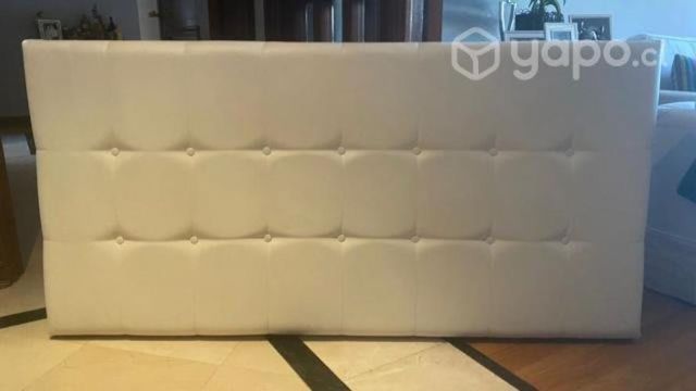 Respaldo Cama Blanco Nuevo