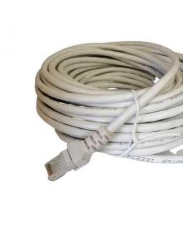 Cable de Red Rj45 de 15 Mts Categoría 6 Blanco
