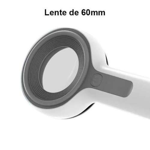 Dermatoscopio Diagnóstico Piel Lupa Luz Led Cargad