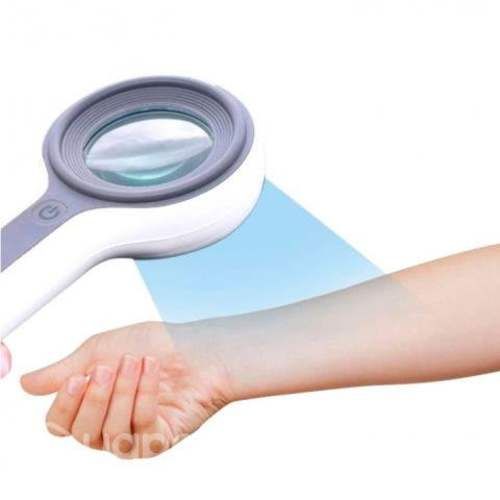 Dermatoscopio Diagnóstico Piel Lupa Luz Led Cargad