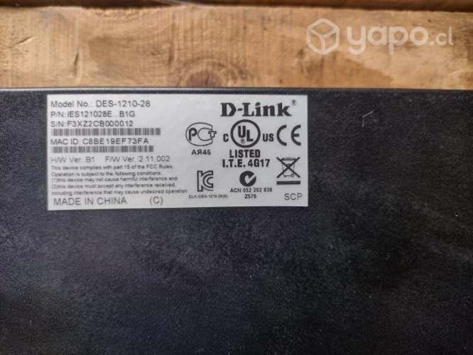 Switch Administrable D-link-1210
