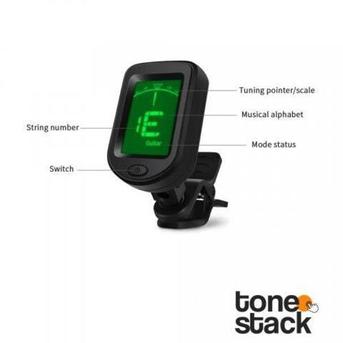 Afinador Clip Guitarra Bajo Ukelele Banjo