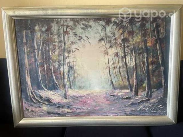 Pintura al óleo . Pintor chileno