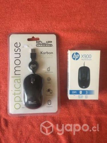 Pack de 7 mouse con cable para pc - nuevos