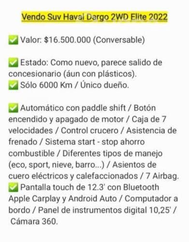 HAVAL DARGO Elite 2022