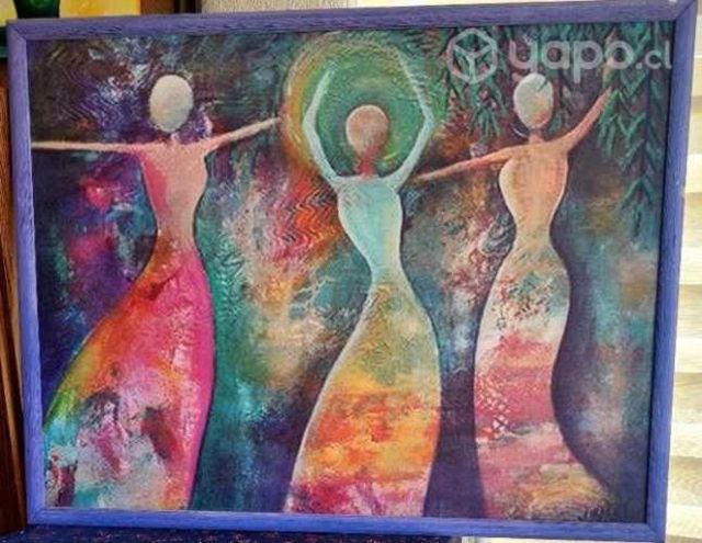 Moderna tela con marco