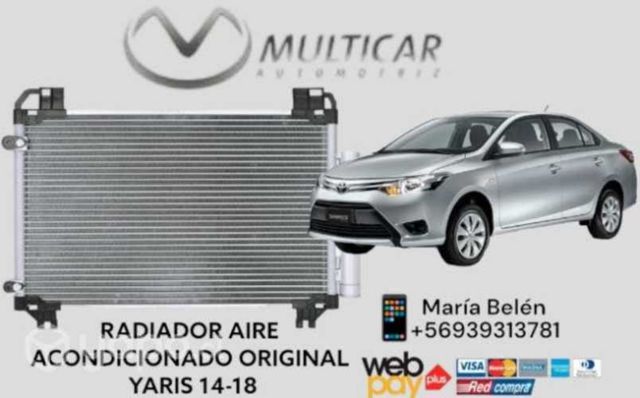Radiador aire acondicionado yaris 14-18