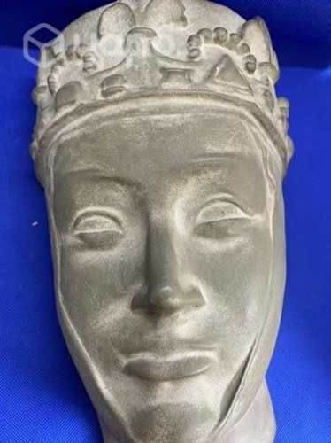 Antigua escultura cabeza de terracota museo Berlín