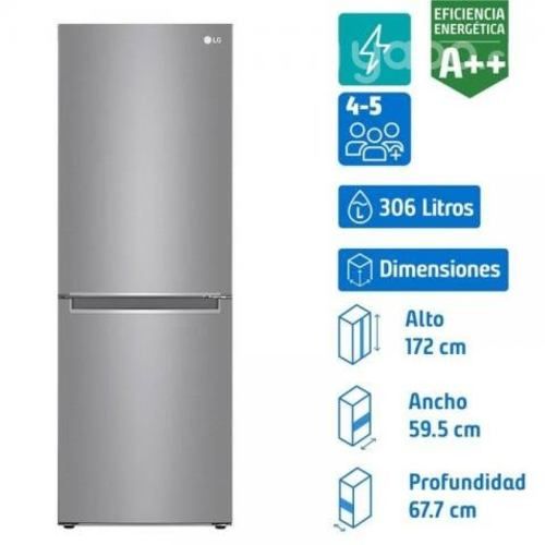 Refrigerador no frost bottom freezer lg