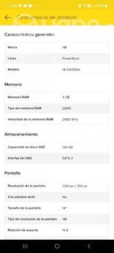 Notebook Hp 14-fq0013dx Athlon 4gb Ddr4 128gb Ssd