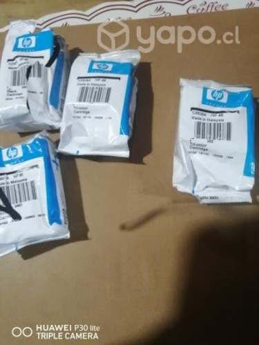 Tinta hp 46 2 negro y 2 tricolor