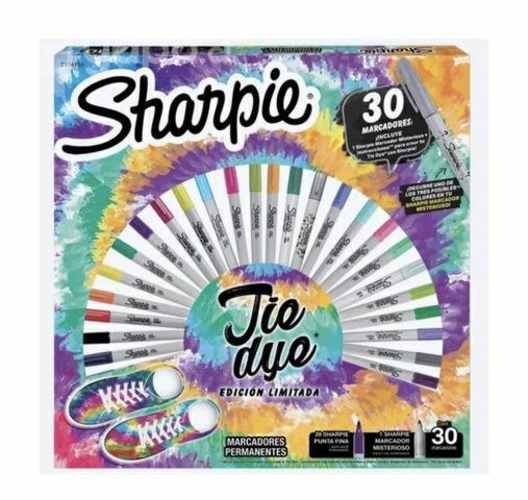 RULETA 30 lapices SHARPIE TIE DYE