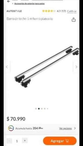 Barras de techo NUEVAS