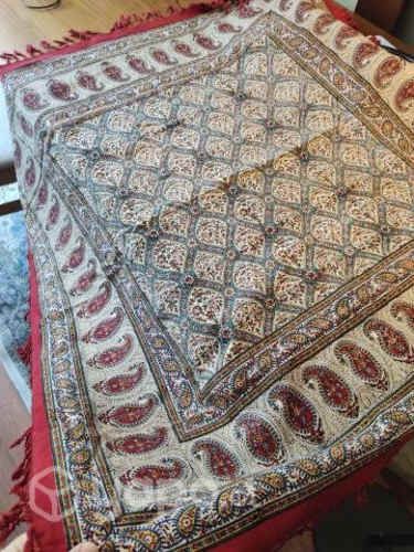 Mantel Persa con estampado fino de dos lados