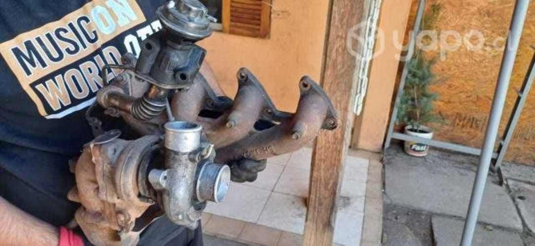 Multiple de escape con turbo