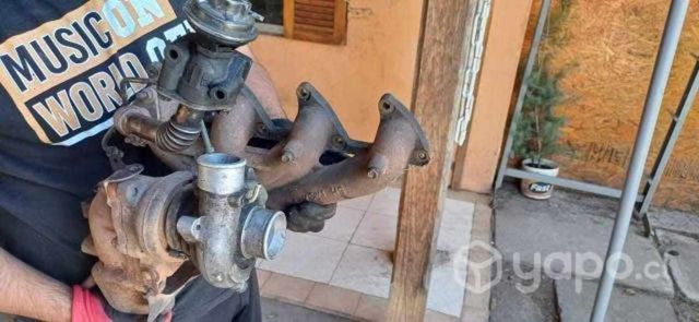 Multiple de escape con turbo