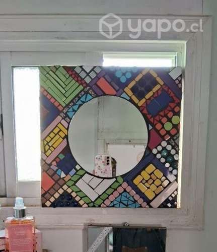 Espejo con mosaico