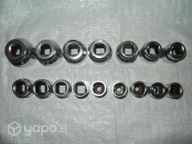 16 Dados P/mecánica Marca Andes-Sam Pulgadas x 1/2