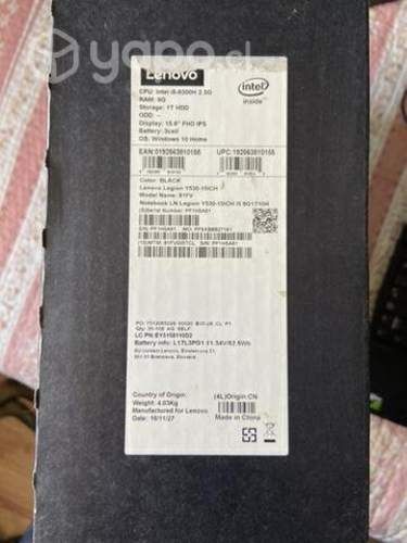 Notebook Lenovo Legion Y-530