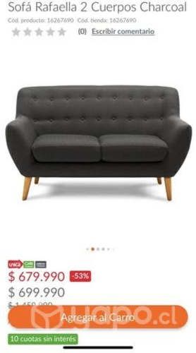 Sillón 2 cuerpo Rosen