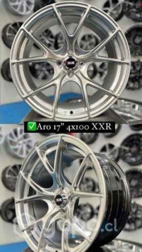 Llantas aro 17x8,25 4x100 Desplazada Gris