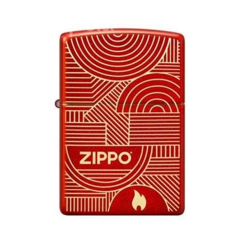 Zippo Abstract Lines Design Rojo ZP48705