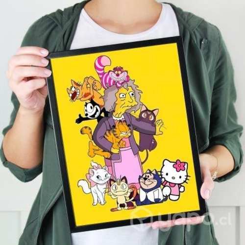 CUADRO &quot;LA LOCA DE LOS GATOS&quot; LS 34x45 cm