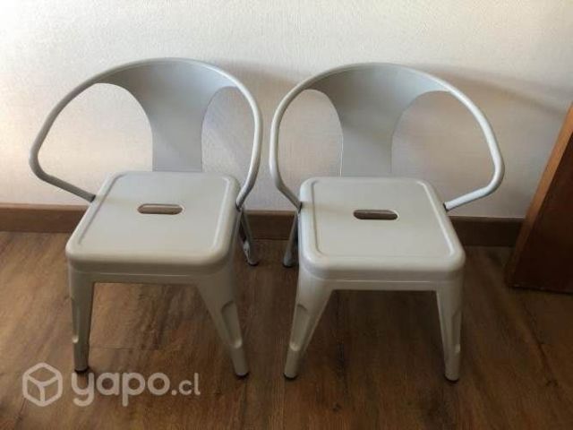 Sillas Tolix infantil Nuevas pack 2