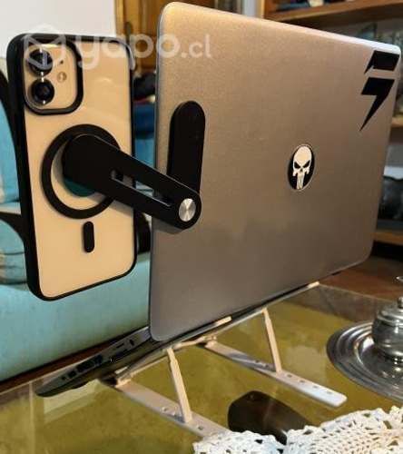 Soporte lateral de teléfono para laptop