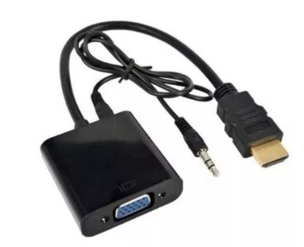 Cable Convertidor Adaptador Hdmi A Vga Full Hd + C