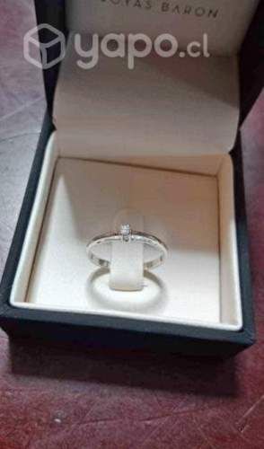 Anillo Oro blanco N°12
