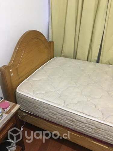 Marquesa de madera más colchón Rosen