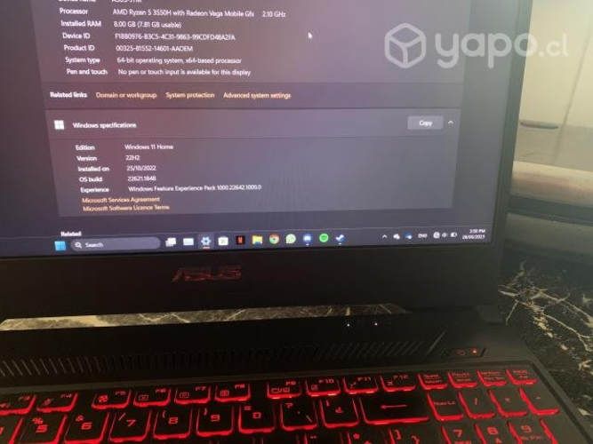 Asus tuf-gaming fx505dy
