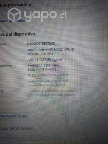 2x Notebook HP 240 G7 Intel Celeron N4020 4gb