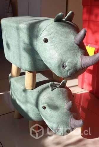 Asientos, puff, taburete de rinoseronte