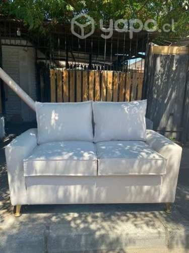 Sillon dos cuerpos recien tapizado
