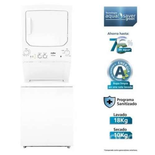Centro lavado lavadora 18 kilos/secadora 10 kilos