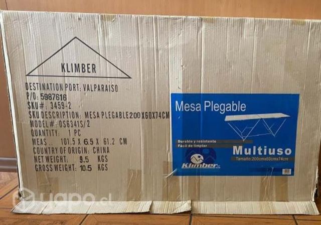 Mesa plegable para camping