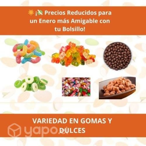 Nuez, almendras, harinas