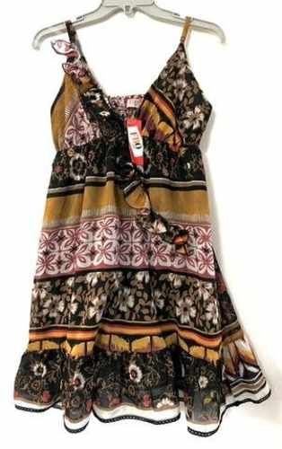 Vestido Marca Fbo Italy Talla M/L Floreado