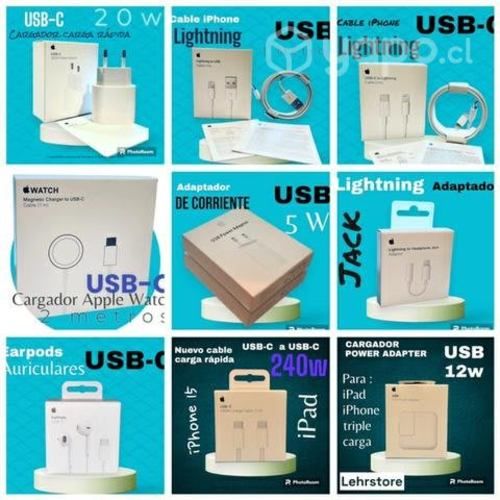 CABLES USB / USB-c IPHONE ORIGINAL / ADAPTADOR