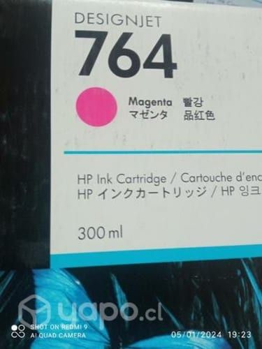 Tinta hp 764 magenta original de 300ml