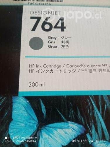 Tinta HP 764 gris original de 300ml