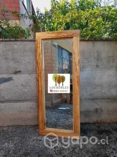 Espejo Rustico Marco de madera grande