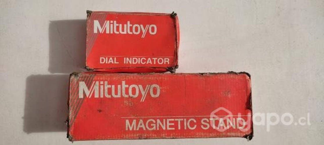 Juego Mitutoyo Base y Reloj comparador